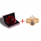 100% szerelem gyűrű rózsabox