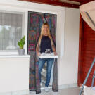 Baglyos szúnyogháló függöny ajtóra 100x210 cm