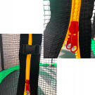 GardenLine Kerti trambulin védőhálóval és létrával - Zöld - 305 cm