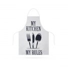 Konyhai kötény - My kitchen, my rules - 68 x 52 cm