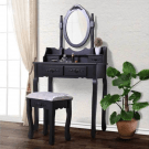 Tükrös fésülködő asztal székkel